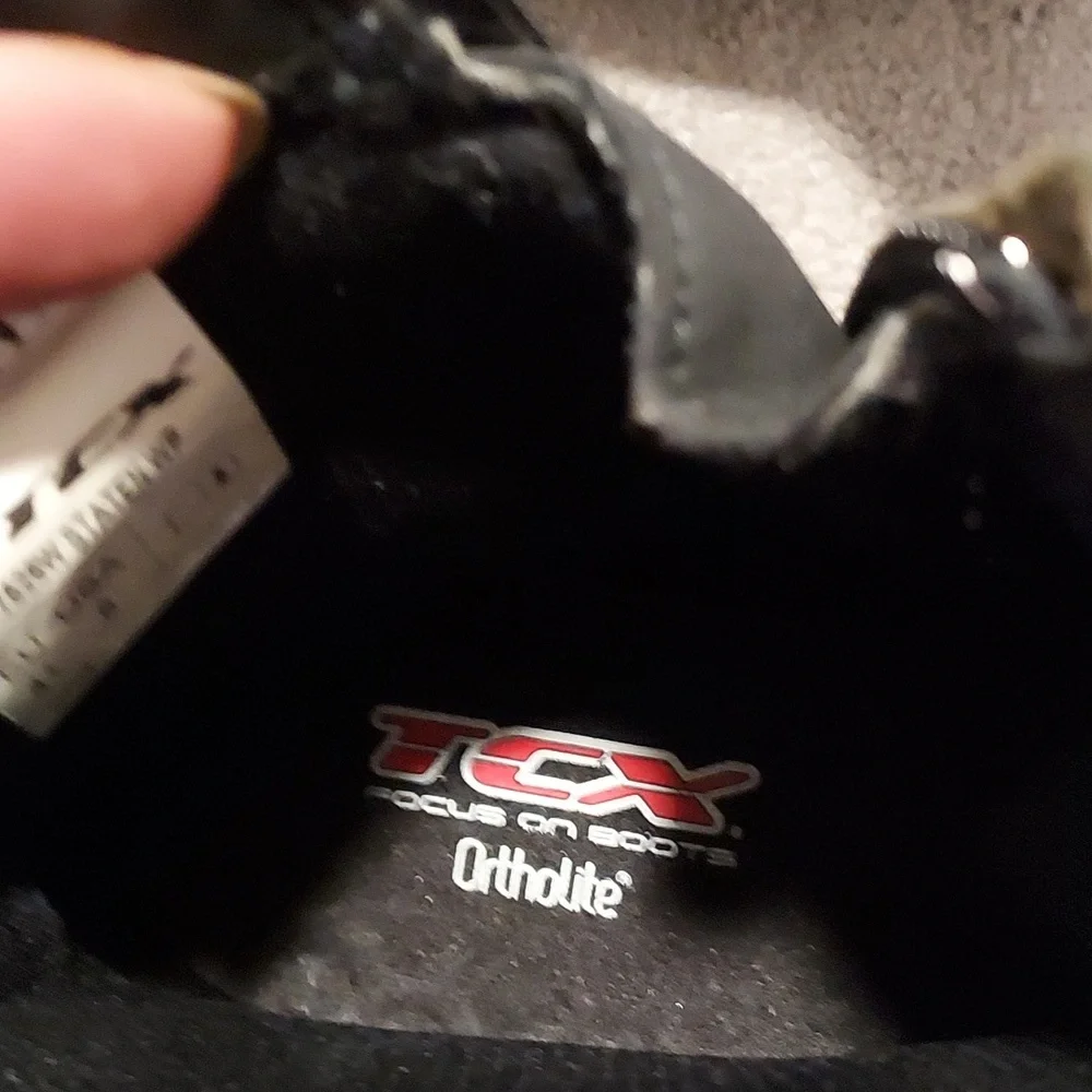 TCX T-DRY Ortholite Leather Waterproof Steel Toe Motorcycle Boot Sz 8